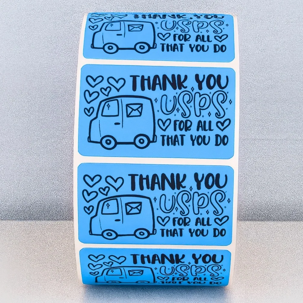 Thank You USPS Stickers – Mail Carrier Appreciation Labels for Packages 2